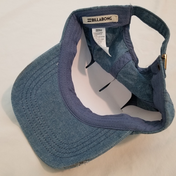 Last one! BILLABONG Blue Denim Love Heart Hat NWOT 🌞 - Picture 2 of 3